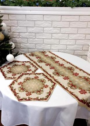 Набор новогодних дорожек 35х185 + 35х45(1+2) st-135 v2 в коробке