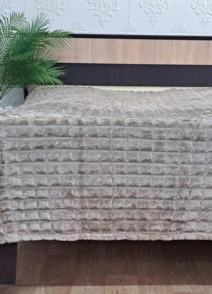 Покрывало велюр 150х200 мокко (1309)