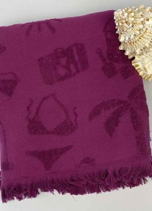 Пляжное полотенце maison d'or miami 100x200 purple