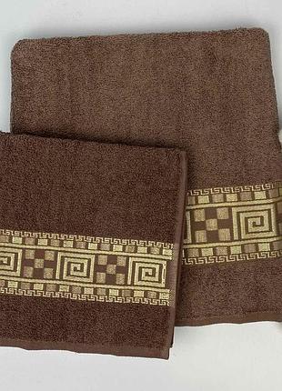 Набір рушників cottonize 2 шт cod112 коричневий