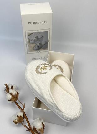 Тапочки maison d'or pierre loti slipper ecru