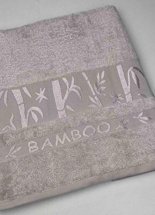 Полотенце cottonize 70х140 bamboo-2 светло-серый