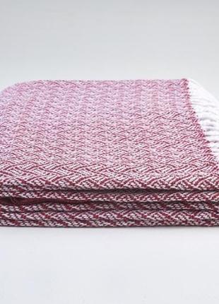 Плед lanavitta "оскар" 140х200 вишневий