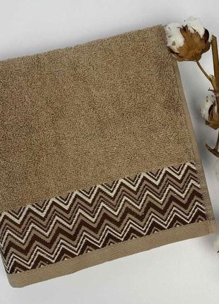 Рушник cottonize 50х90 cod106 світло-коричневий