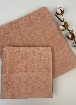 Набір рушників 2 шт sila брудно-рожевий у фірмовій коробці