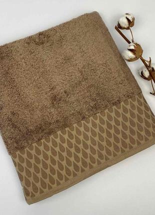 Полотенце 70х140 sera светло-коричневый