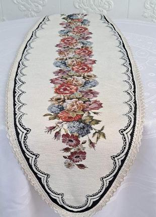 Дорожка sagol велюр 40х140 ov st 154-2 krem