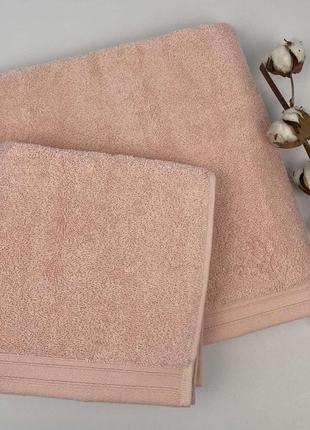 Набор полотенец 2 шт mp розовый в фирменной коробке