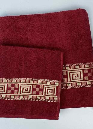 Набор полотенец cottonize 2 шт cod112 красный