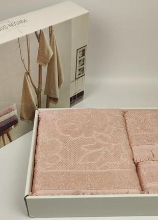 Полотенца maison d'or 3шт new flora rosa