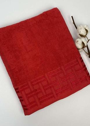 Полотенце 70х140 eliza красный
