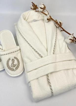 Халат чоловічий maison d'or michel sailing ecru xl
