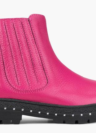 Ботинки низкие детские для девочек  розовые натуральная кожа украина  lioneli - размер 33 (21,7 см)  (модель: