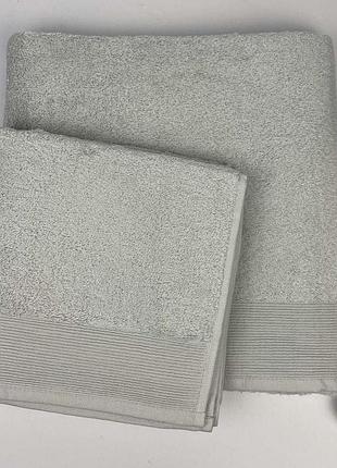 Набор полотенец 2 шт mp-2 светло-серый