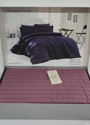 Постільна білизна maison d'or сатин жатка 160х220 new camile cotton dark burgundy
