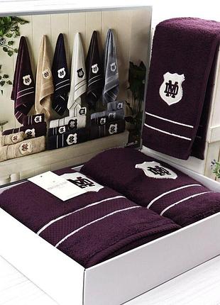 Рушники maison d'or 3шт alain purple