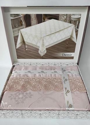 Скатерть maison royale 160x300 demir pudra
