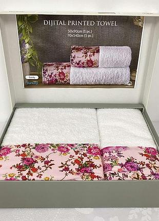 Набір махрових рушників belizza 2шт goldy