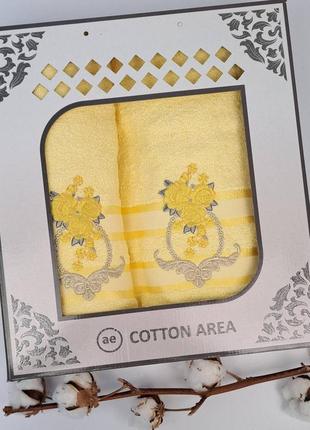 Набір махрових рушників 2 шт. ае model no61