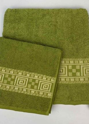 Набір рушників cottonize 2 шт. cod112 зелений