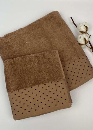 Набір рушників 2 шт damla світло-коричневий