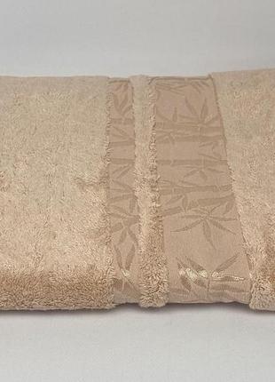 Полотенце maison d'or bambooo jacquard 85x150 somon у фірмовій коробці