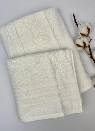 Набор полотенец 2 шт almira белый в фирменной коробке