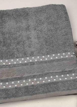 Полотенце cottonize 70х140 cod410 серый