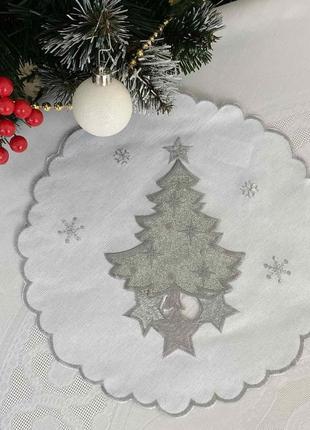 Салфетка полиэстер новогодняя q30 код sh-65-w