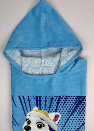 Пончо cottonize paw patrol blue