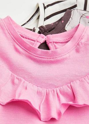 Детский хлопковый лонгслив н&м 3