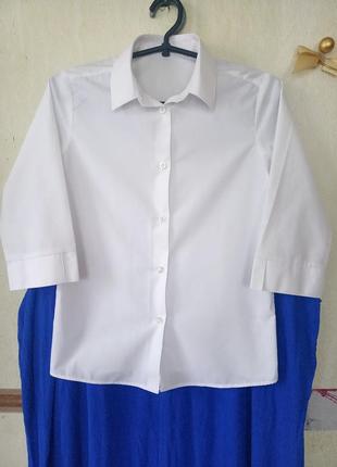 Белая рубашка р.12 лет1 фото
