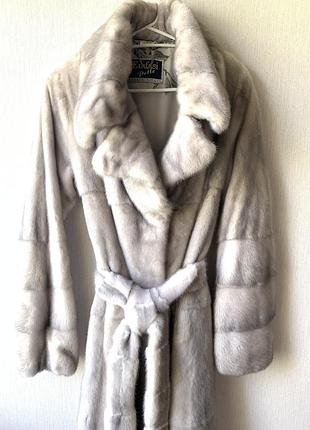 Норковая шуба emfasi pelle срочная продажа!