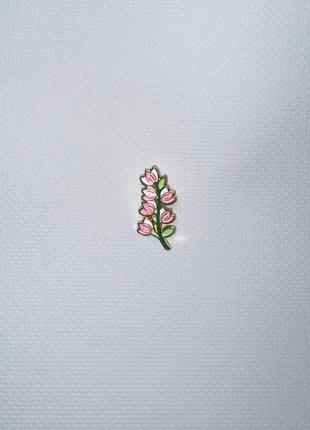 Значок / пены металлический нежный цветок в розовых тонах4 фото