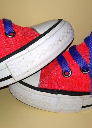 Кеди converse рожеві з люрексом us 10.5 eur 27 5