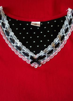 Домашняя футболка / верх от пижамы . 100 % хлопок .