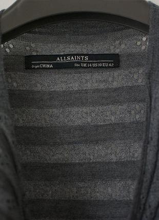 Платье-туника allsaints gray mai sleeveless dress оригинал5 фото