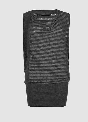 Плаття-туніка allsaints gray mai sleeveless dress оригінал