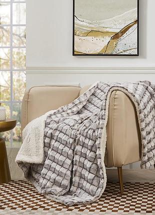 Затишне покривало, плед royal luxe luxury micromink / sherpa throw