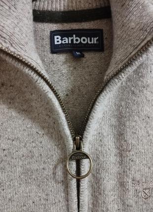 Свитер barbour шерстяной кофта воротник на молнии3 фото