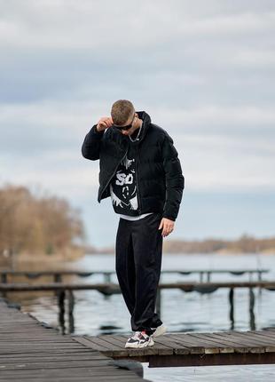 Брюки оверсайз мужские вельветовые ogonpushka hasla velvet черные