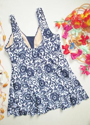 Мега классный слитный купальник платье с шортами в цветочный принт ecupper 🌺🍒🌺6 фото