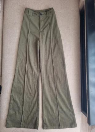 Брюки свободовые в рубчик cider