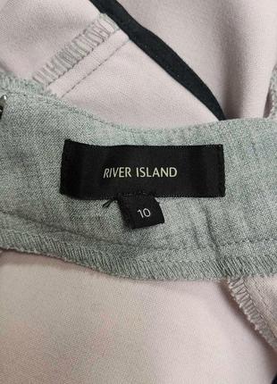 Ромпер river island, сірий короткий комбінезон river island з коміром-стійкою3 фото