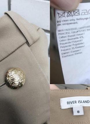 Бежевая юбка карандаш с накладными карманами river island10 фото