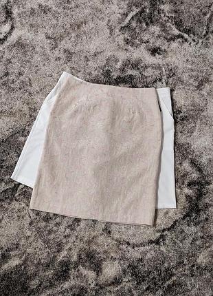 Jaclyn smith юбка в цветах лен, cotton 2