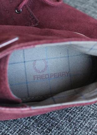 Низкие ботинки fred perry byron suede оригинал нат замша7 фото