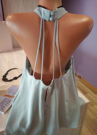 Супер секси шифоновая блузка с красивой спинкой без дефектов крутая модель3 фото