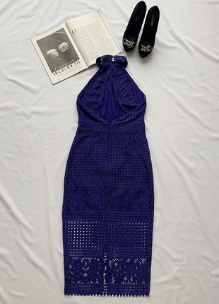 Сукня по фігурі насичено синього кольору river island9 фото