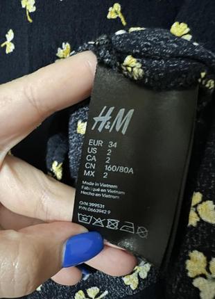 Платье в цветочек h&amp;m6 фото